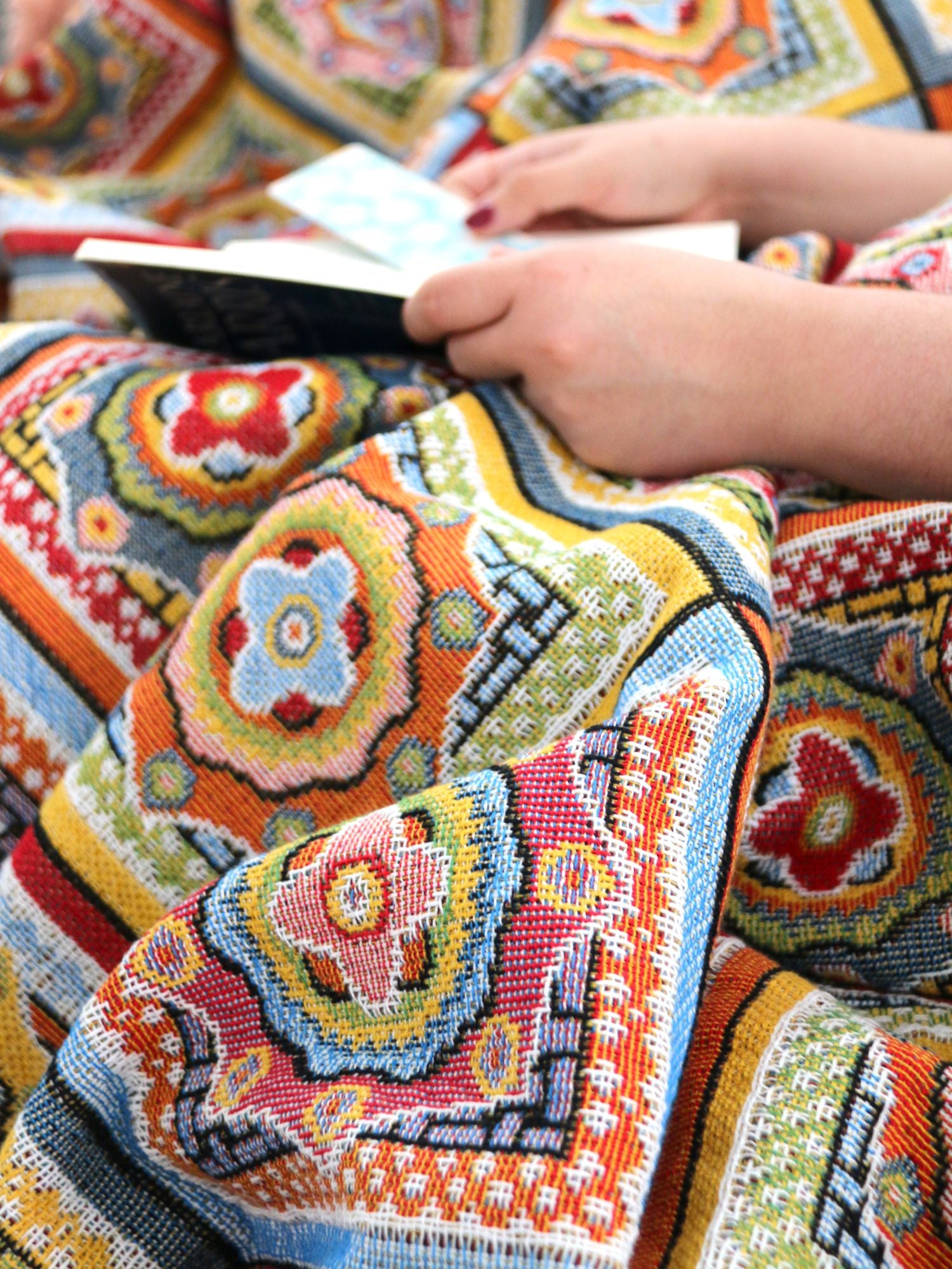 Forever Young Picnic Blanket reading nook