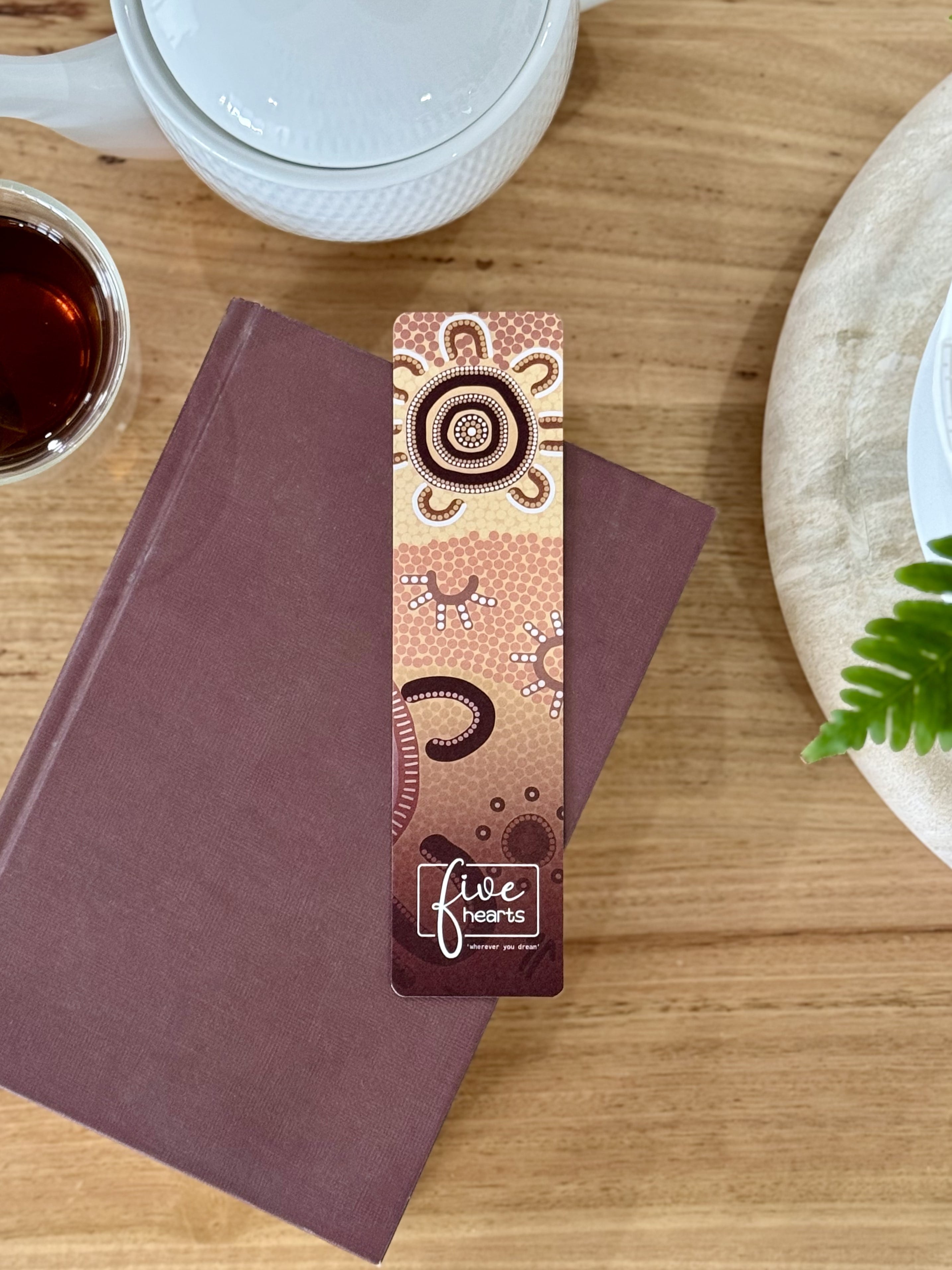 Coming Home bookmark 100% recycled paper. Aboriginal art