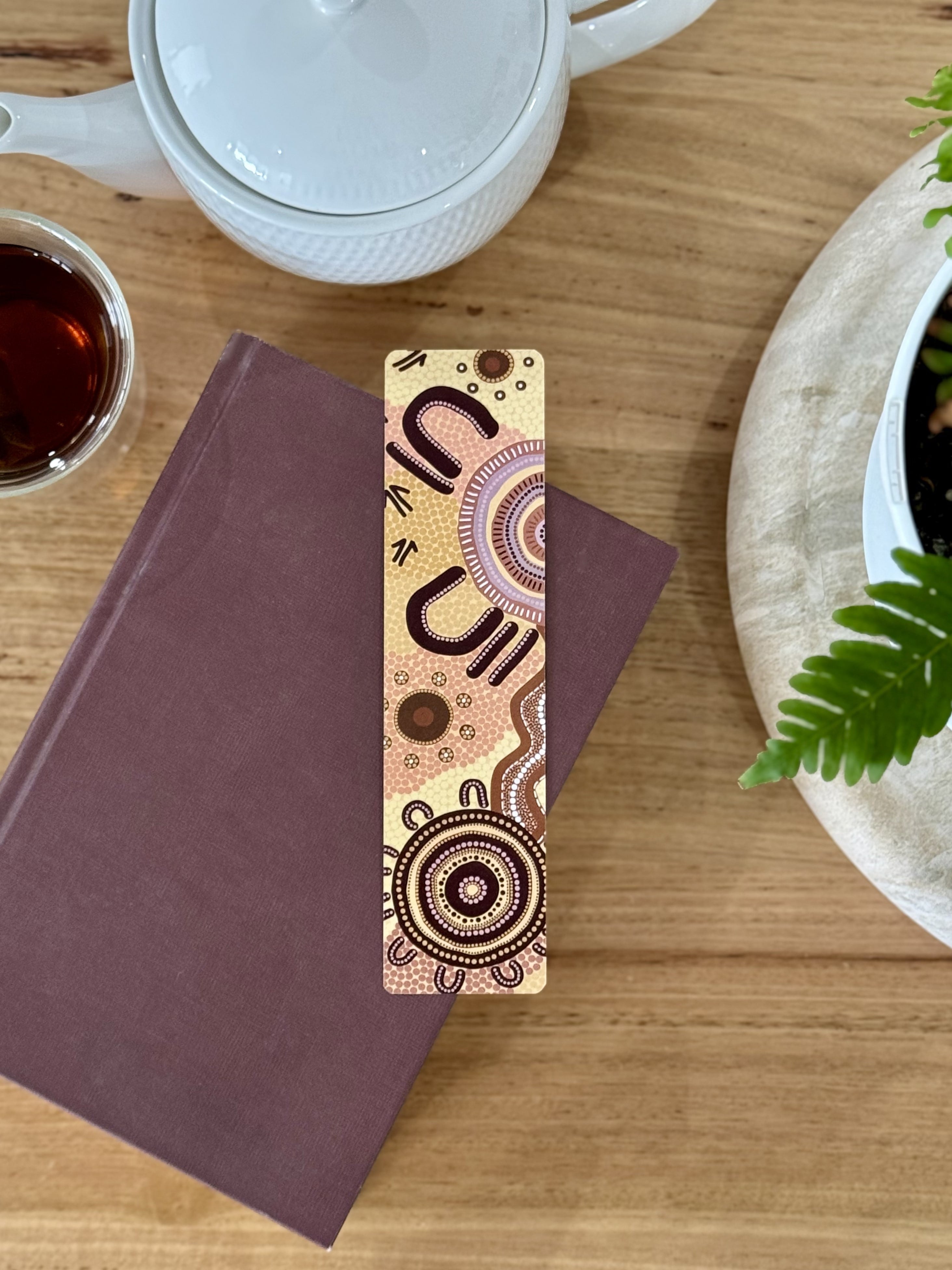 Coming Home bookmark 100% recycled paper. Aboriginal art