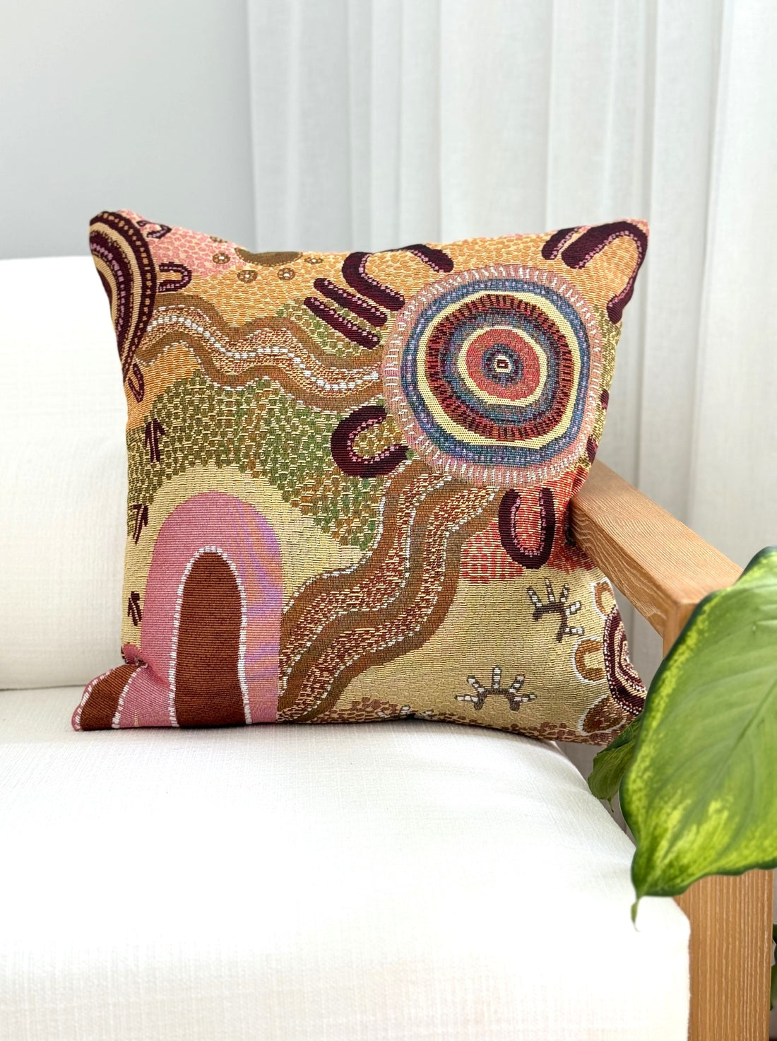 Aboriginal art Indigenous design woven cushion covers