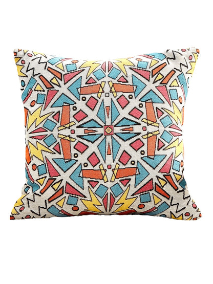 Just Ace cushion 90s vibe colourful design. Designed in Australia. 90s bedroom decor ideas. Millennials nostalgic colourful bold playful