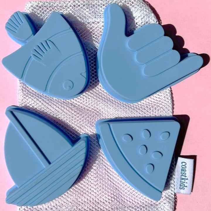 Shelly Beach Moulds - Bright Blue