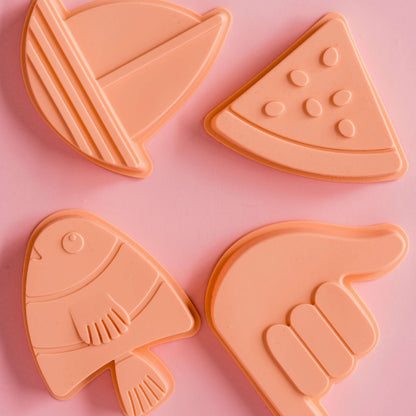 Shelly Beach Moulds - Peach